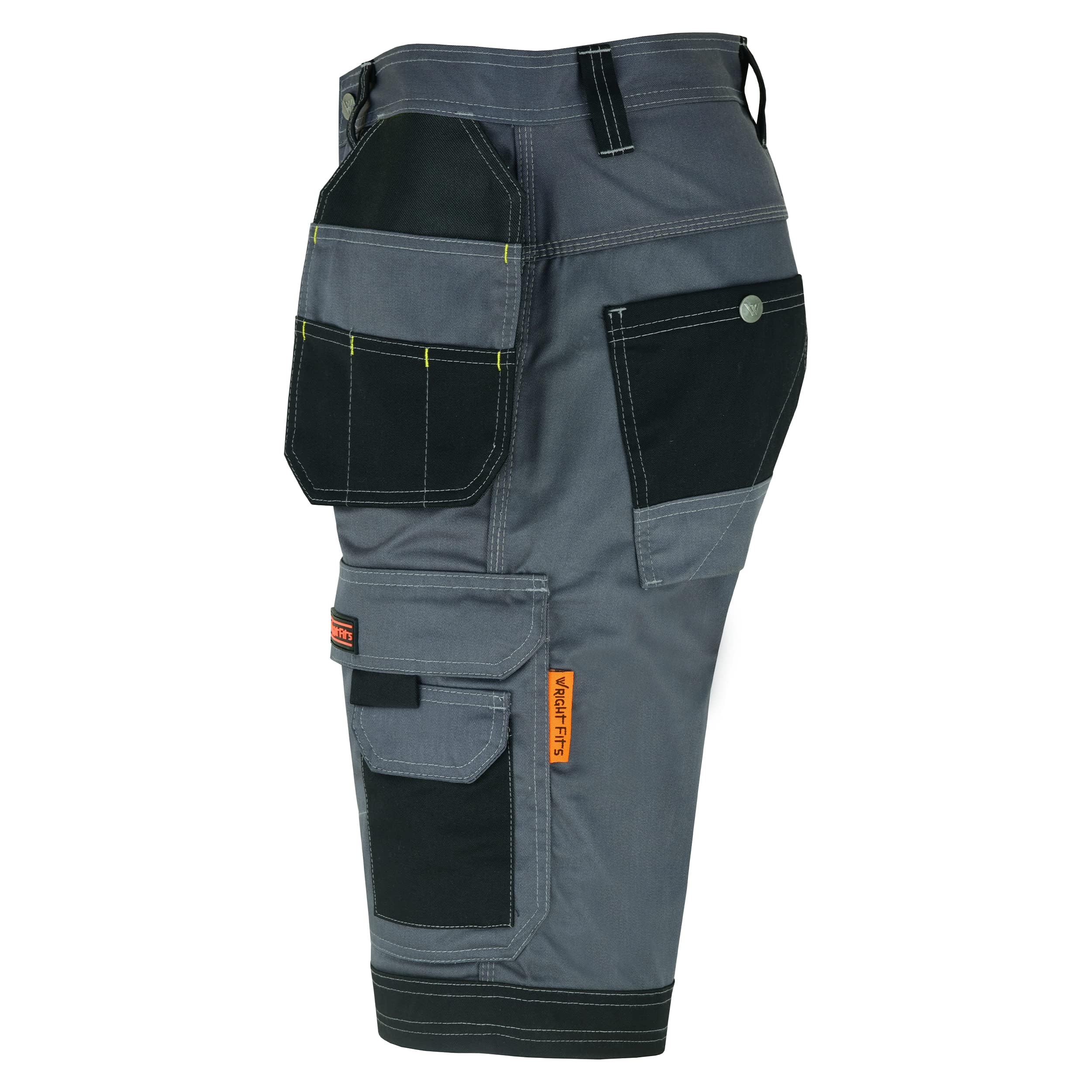 WrightFits Men Holster Work Shorts - Heavy Duty Safety Combat Cargo Summer Shorts - Multi Pockets - Triple Stitched - Durable Workwear — view 4