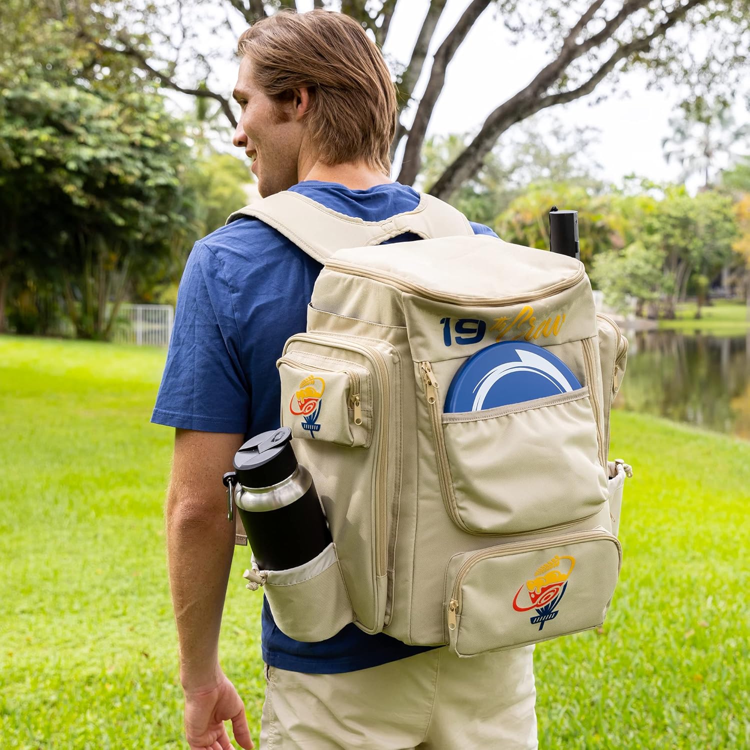 Disc Golf Backpack with Cooler - Small Disc Golf Equipment Bag