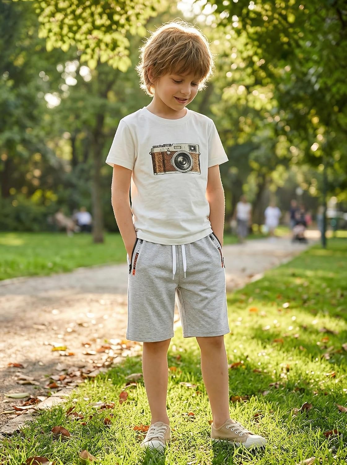 5 Pack Boys Athletic Shorts Quick Dry Basketball Shorts Lightweight with Pockets and Drawstring for Youth Kids