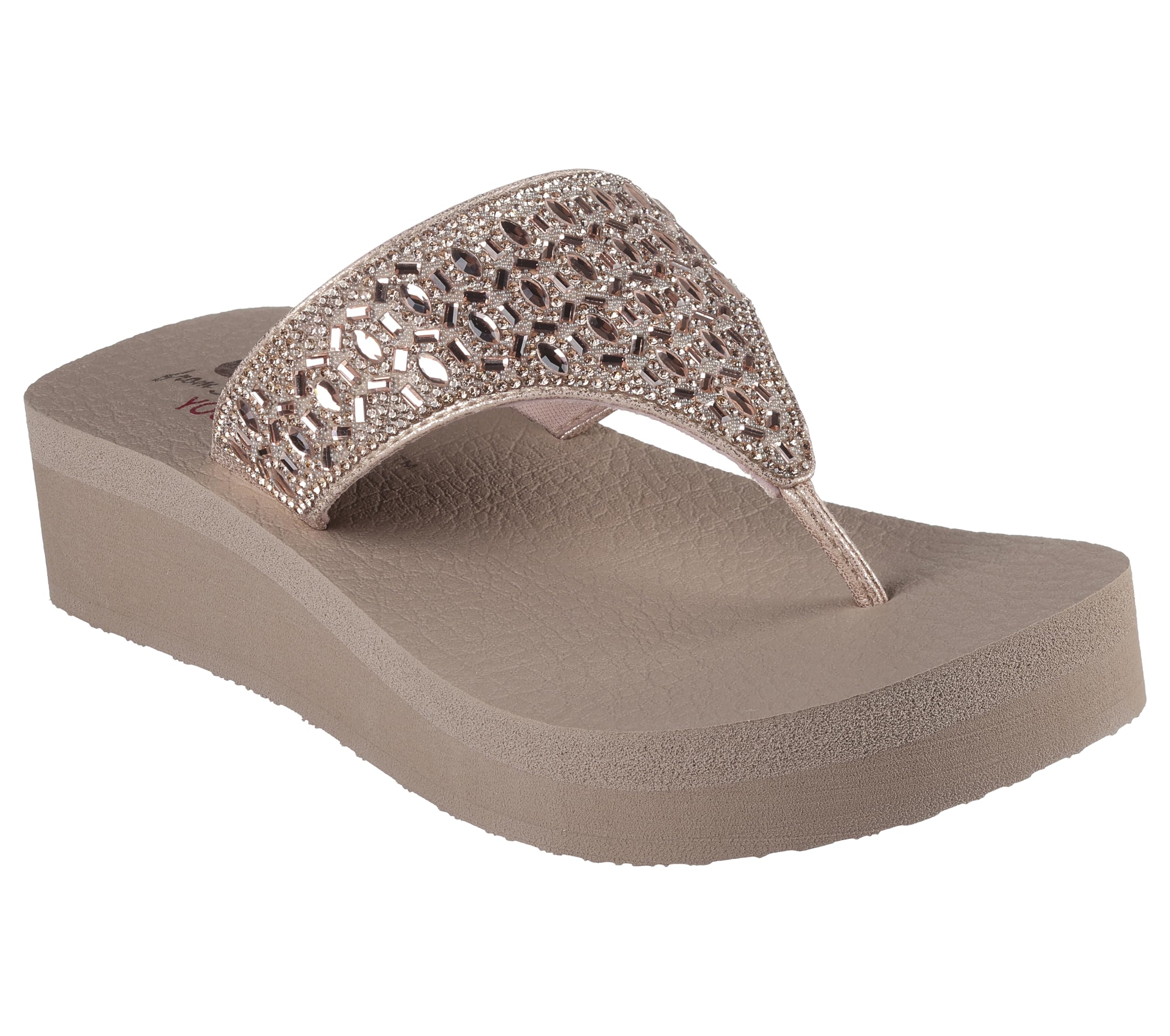 Skechers Womens Vinyasa - New Glamour Rose Gold Casual Slippers,5 UK (B0D9KDVFK5) Amazon Price History, Amazon Price Tracker