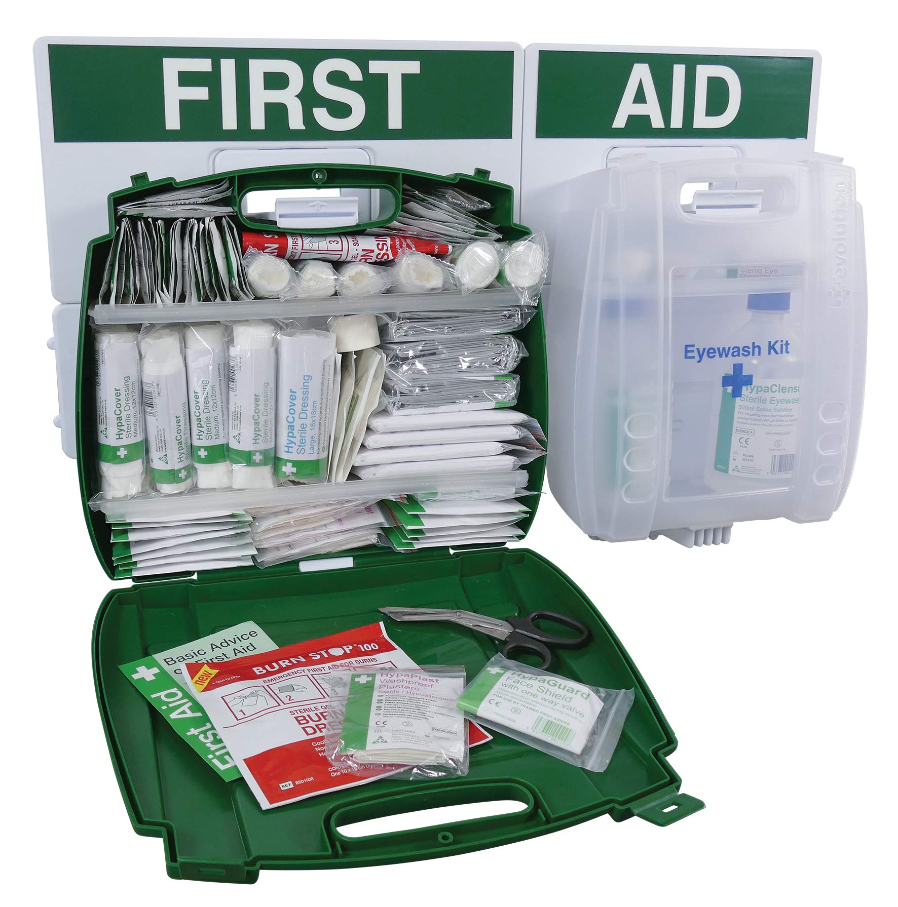 Safety First Aid GroupEvolution Eyewash & First Aid Point BS 8599 Compliant, Large Fully Stocked