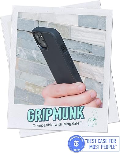 Miniatura 2 de Smartish - Funda delgada para iPhone 13, Gripmunk compatible con MagSafe ligera + protectora, funda de agarre fina con forro de microfibra