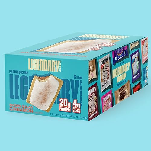 Miniatura 7 de Legendary Foods Barrita de proteínas de 071oz de pastelería sabrosa sin gluten bajo en carbohidratos apto para dieta cetogénica sin azúcar añadido