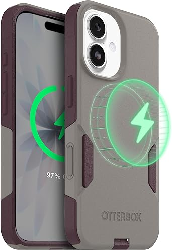 OtterBox iPhone 17 (Only) Commuter Series Case Built-in MagSafe Thin, Dual-Layer, Pocket-Friendly, Port Cover 50 Shades of Kinda Purple
