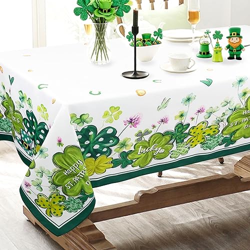 Spring Summer Tablecloth Waterproof Fabric Oblong Rectangular Tablecloths, St Pa