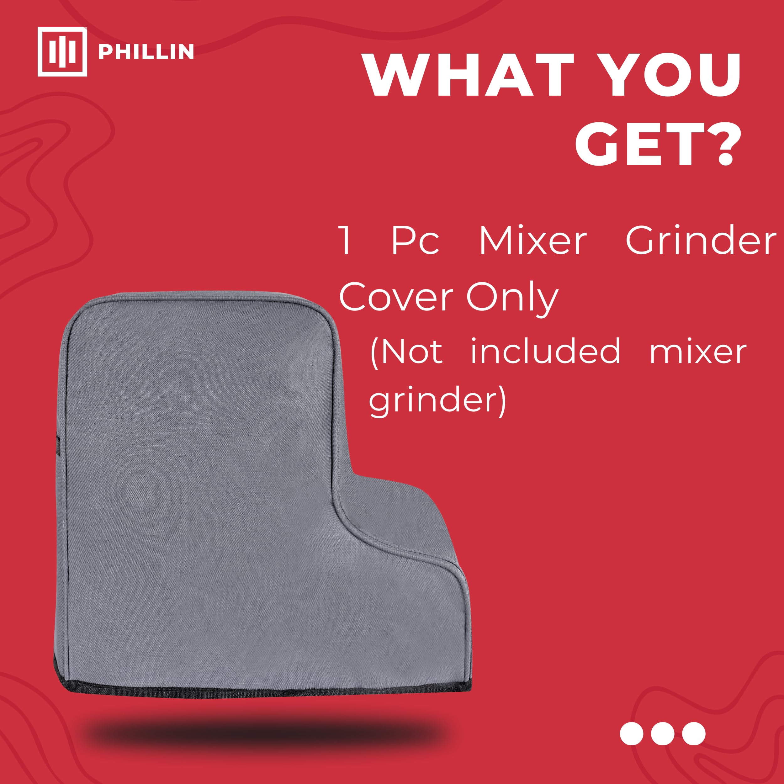 L-Shaped Mixer Cover - Stylish and Durable Grey Case for Kitchen Mixers | Waterproof Dust Cover's — Amazon image 5