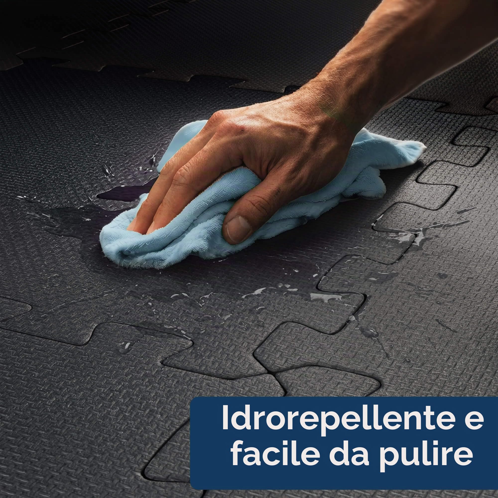 AREBOS Tappetino Protettivo per Piscina e Spa Ø 240 cm | Tappeto Eva Puzzle Rotondo per Vasca idromassaggio | Isolante e Antiscivolo | per Spa gonfiabili da Esterno