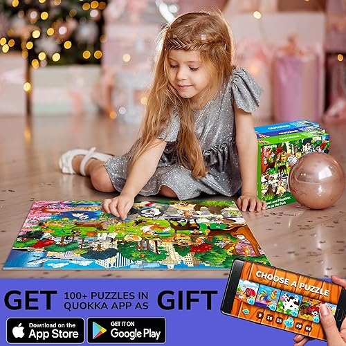 Miniatura 5 de QUOKKA Rompecabezas de suelo para niños de 8 a 10 años  3 x 150 piezas para niños de 4 a 6 años  Juguete para aprender océano, animales y vehículos