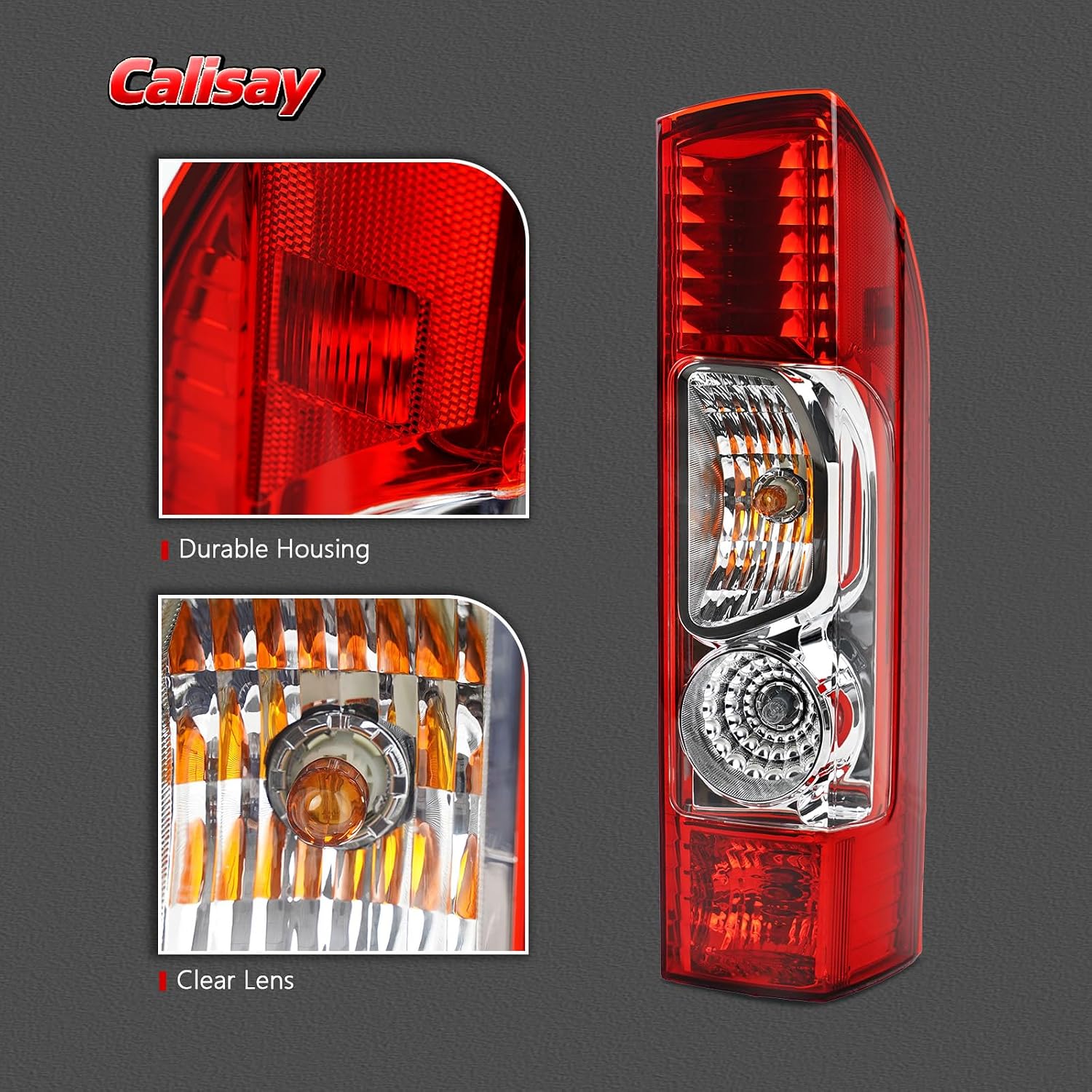 Tail Lights with Bulbs and Harnesses Compatible With 2014-2026 Ram Promaster Rear Light 4725946AD (Right Passenger Side)