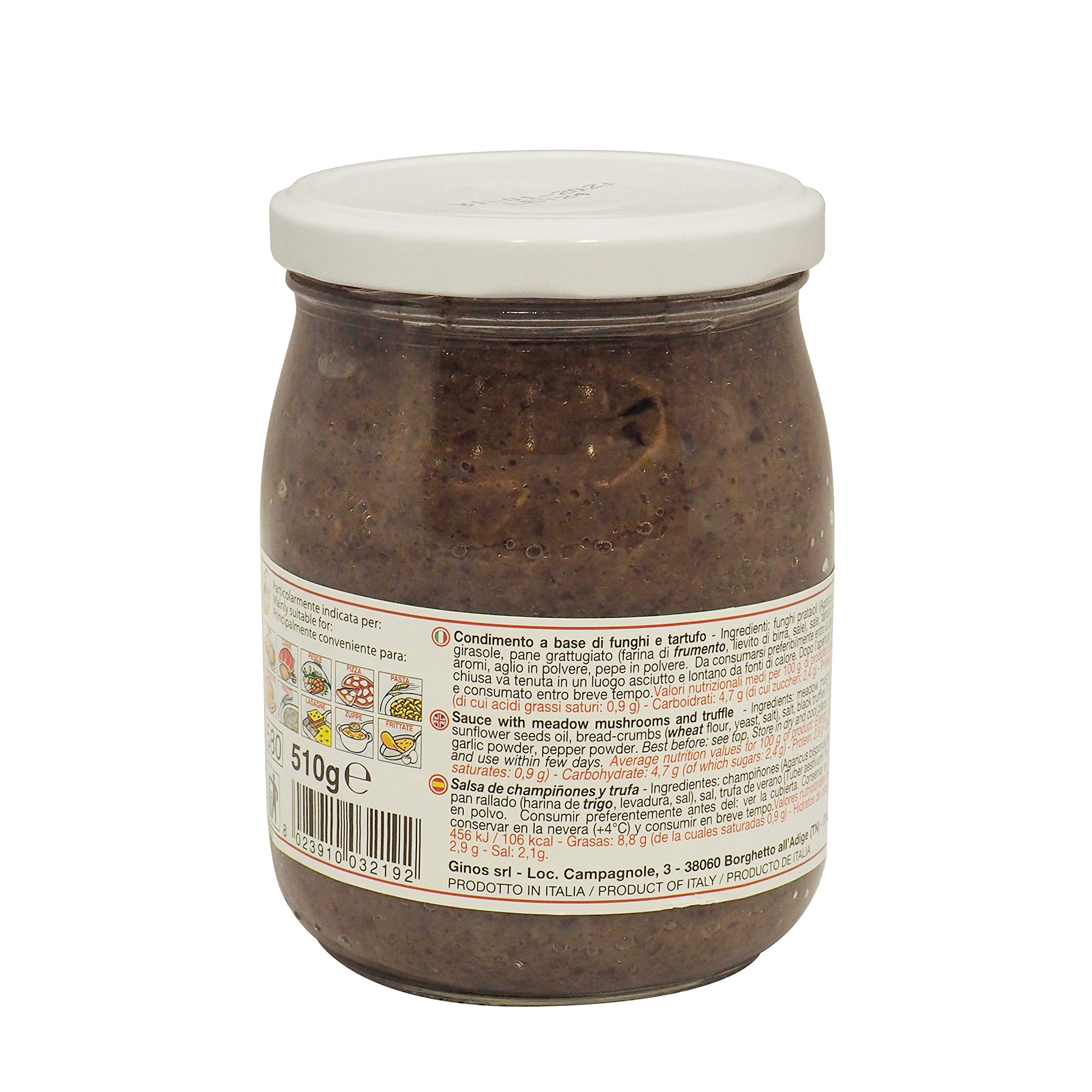 Crema Trufa Negra 510gr Tartufata italiana gourmet