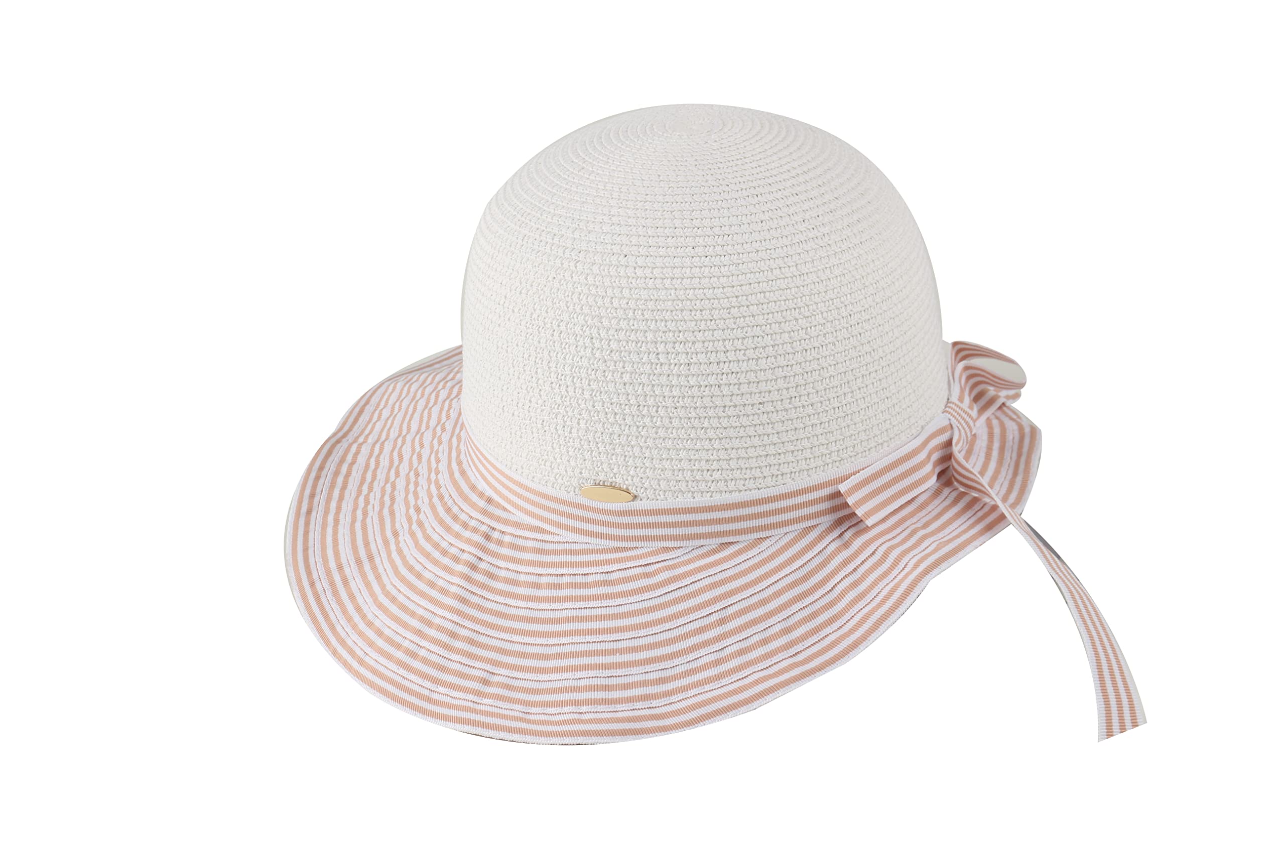 Miuno Sombrero de sol plegable para mujer, sombrero de paja, sombrero de paja, campana H287