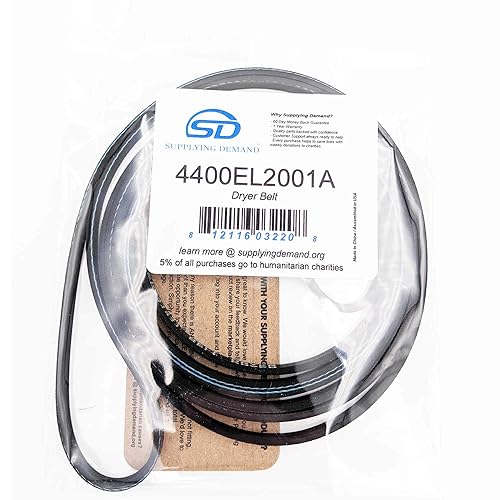 Miniatura 3 de Supplying Demand Reemplazo de la correa de transmisión de la secadora de ropa 4400EL2001A 4400EL2001F