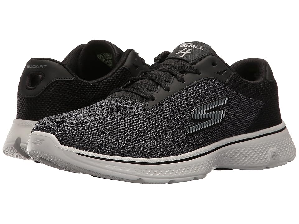 

SKECHERS Performance Go Walk 4 - Noble (Black/Gray) Men's Walking Shoes