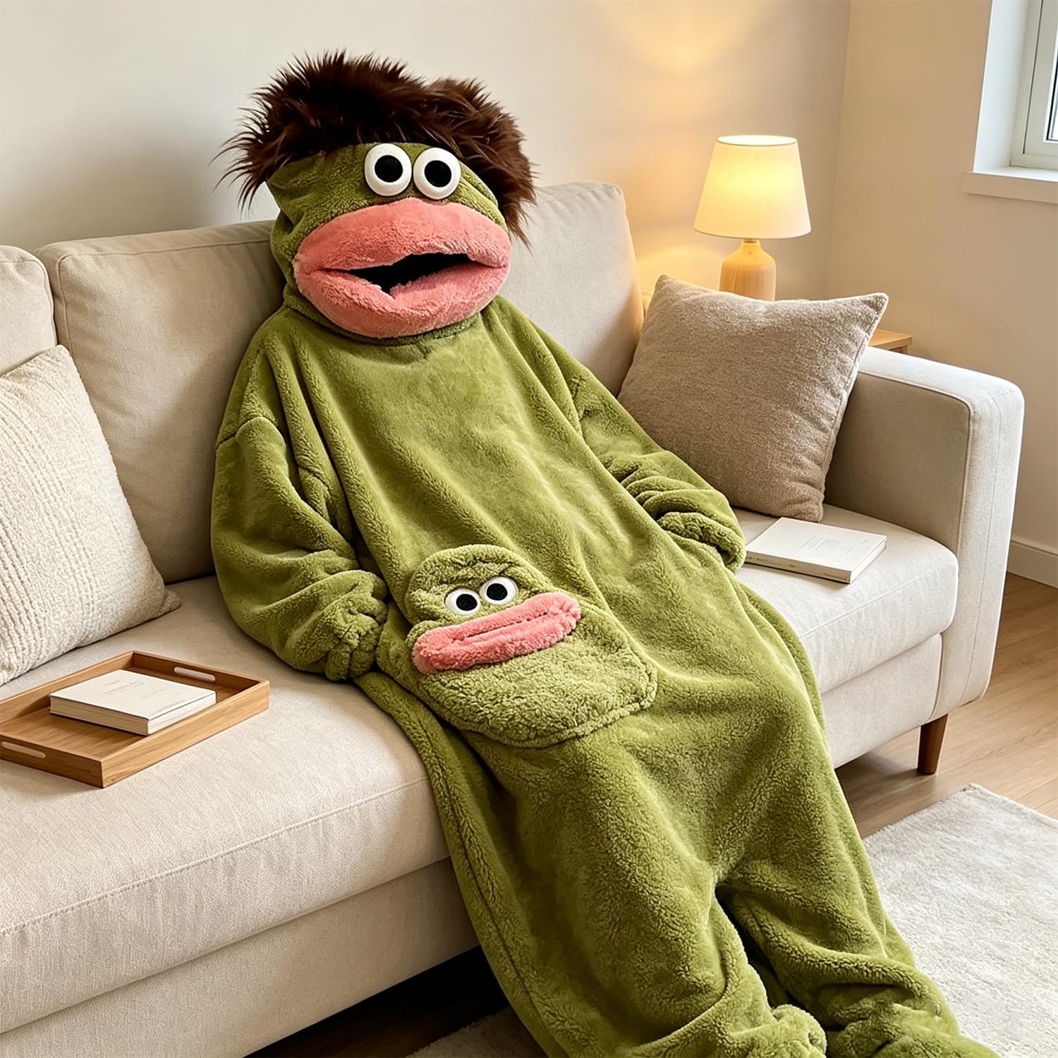 Silly Onesie - Tuta intera da donna per adulti, costume da relax, soffice pigiama, tuta intera per adulti