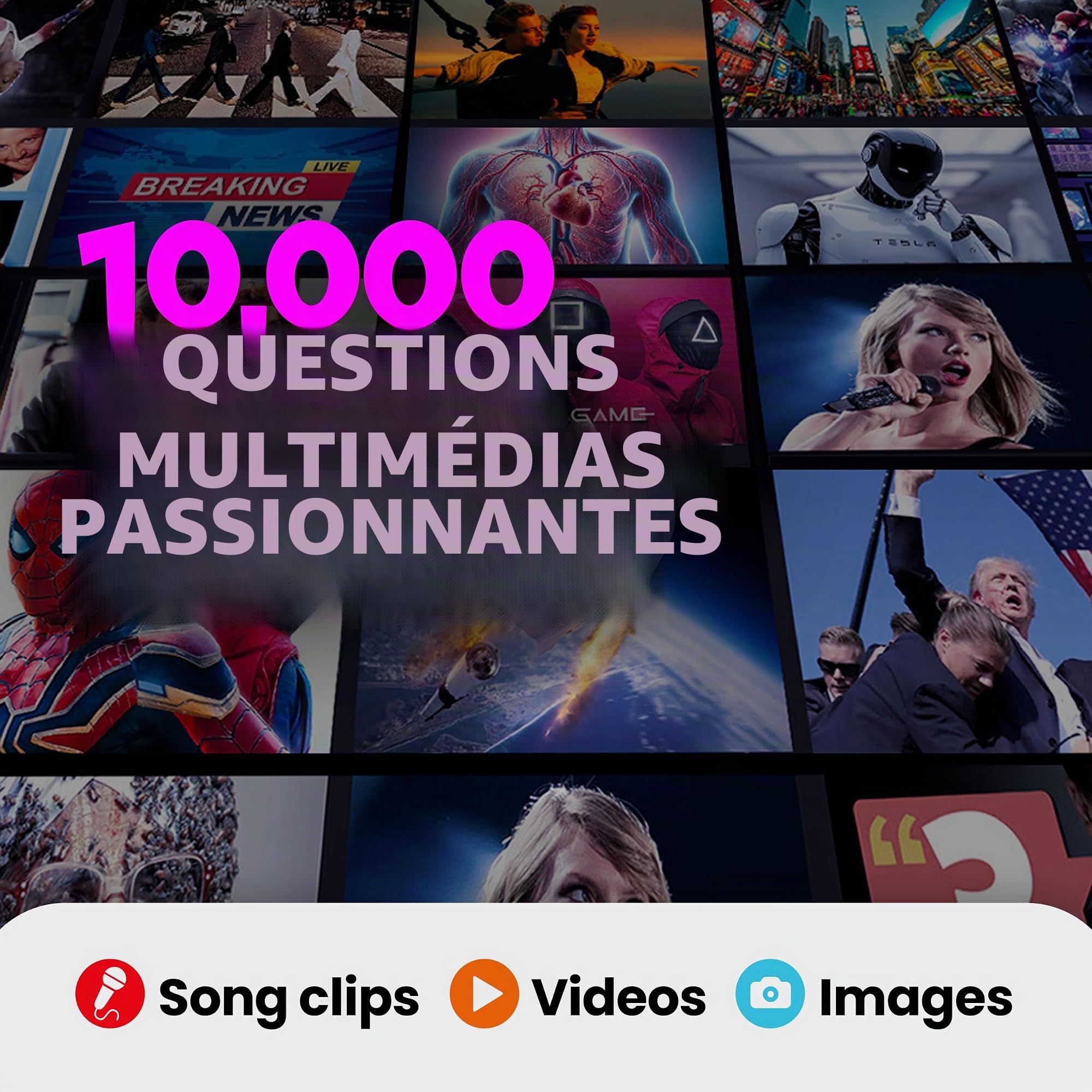 Outsmarted The Live Quiz Show Jeu de société pour Enfants, Adolescents et Adultes | La Meilleure Nuit de Jeu Familial | À partir de 8 Ans, Parfait pour 2 à 24 Joueurs | Plus de 10 000 Questions