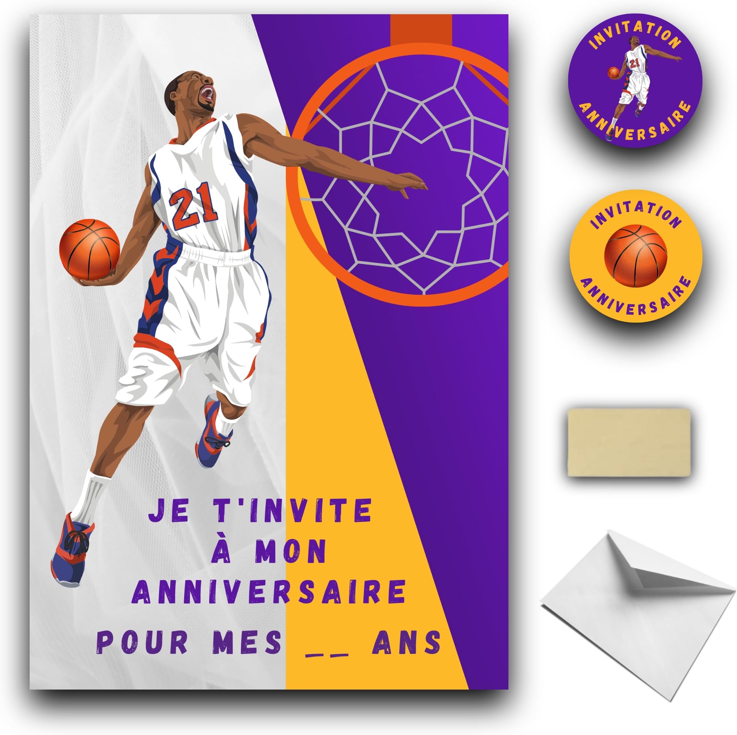 Fun4kid 12x Cartes Invitation Anniversaire avec Enveloppes Assorties - Idéal Enfant Garçon Ado - Cartons Préremplis en Français pour Fête et Anniversaire Fun4kid 12x Cartes Invitation Anniversaire avec Enveloppes Assorties - Idéal Enfant Garçon Ado - Cartons Préremplis en Français pour Fête et Anniversaire