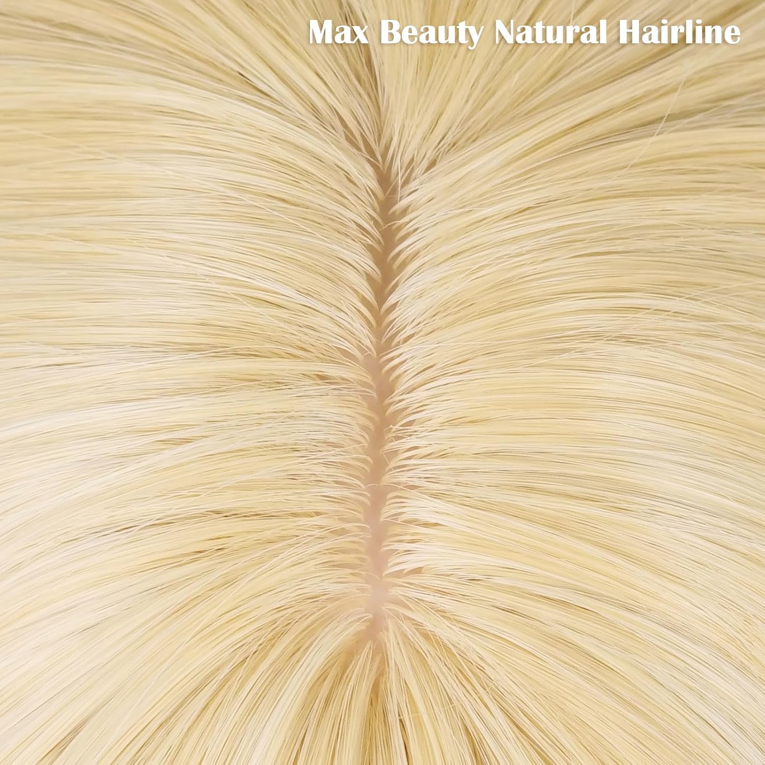 LABEAUTÉ Blonde Ponytail Cosplay Wig for Jean, Golden Princess Wavy Hair with Pigtails Bangs + Wig Cap for Halloween Peach Costume - Image 8