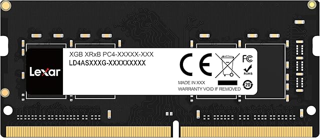Lexar SODIMM DDR4 RAM 8GB 3200 MHz, 260-Pin SODIMM Laptop Memory, High Performance SO-DIMM, PC Laptop Computer Memory (LD4AS008G-B3200GSST)