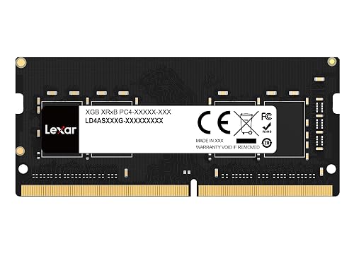 Lexar SODIMM DDR4 RAM 16GB 3200 MHz, 260-Pin SODIMM Laptop Memory, High Performance SO-DIMM, PC Laptop Computer Memory (LD4AS016G-B3200GSST)