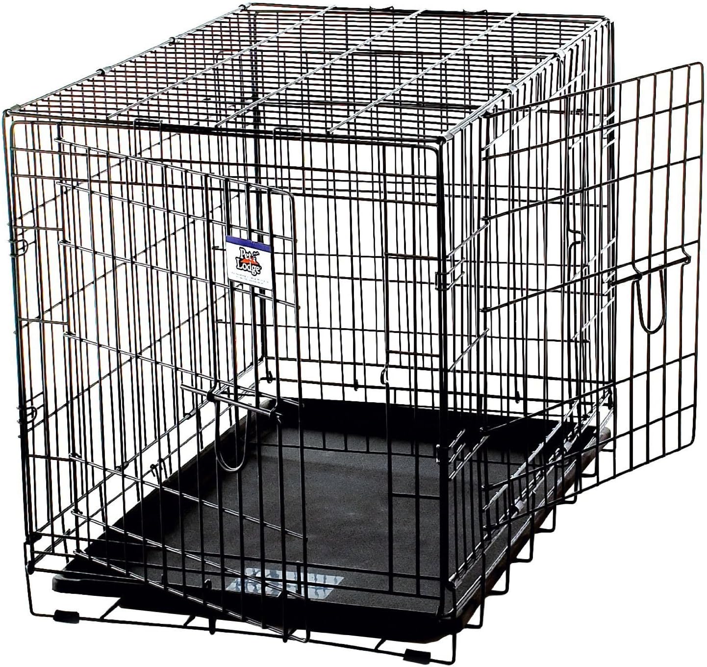 Pet Lodge WCGNT giant wire double door dog crate holds up