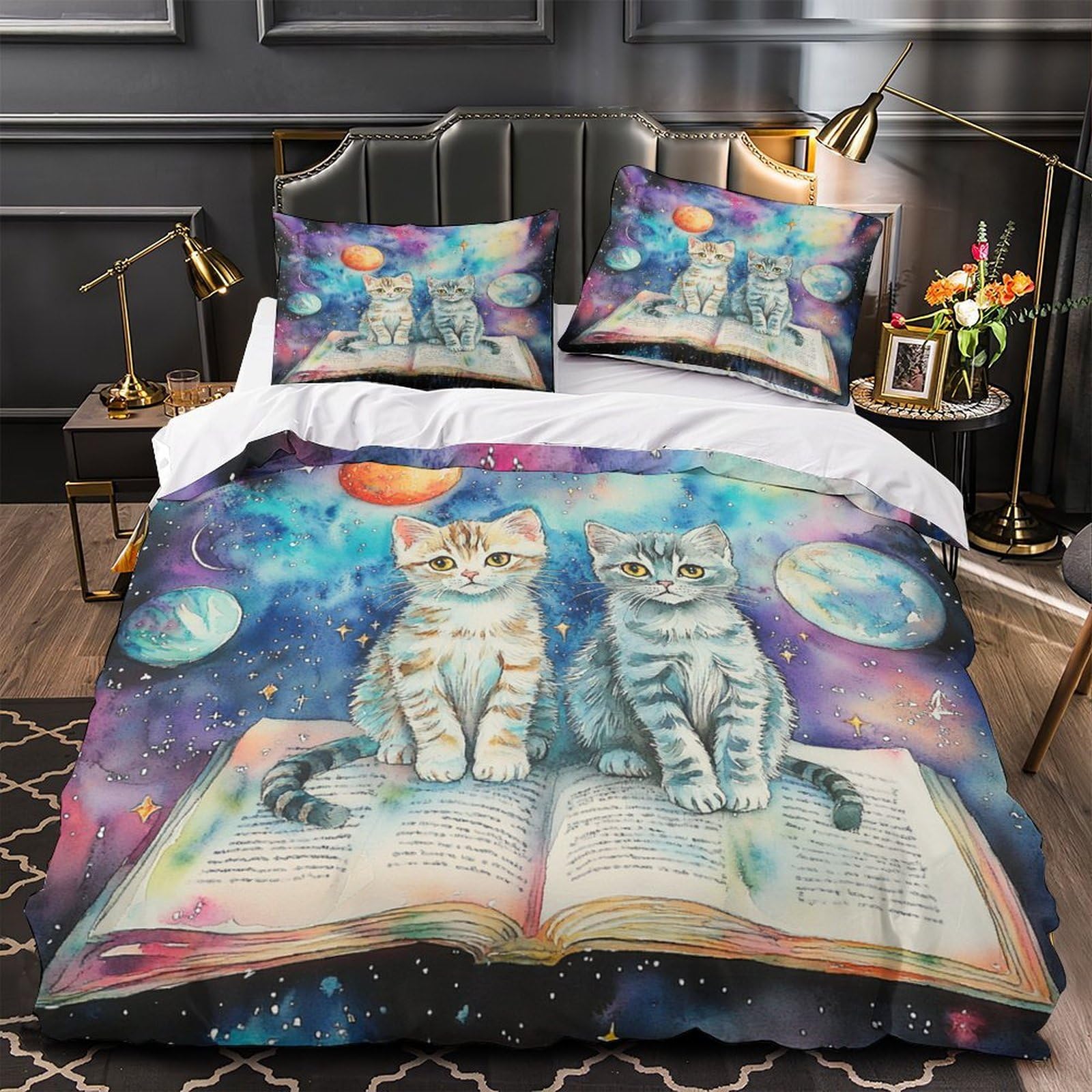 Drap de couette espace fantastique pour transformer l'ambiance de la chambre