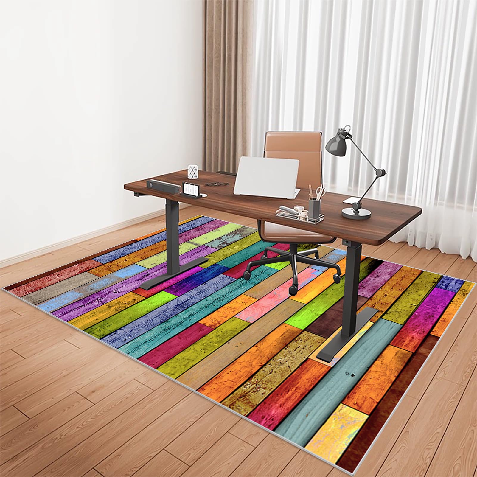 Desk Chair Mat for Low Pile Carpet, Gaming Office Computer Chair Mat for Hardwood Floors Carpet Wooden Floors Office Chair Mat for Carpet Floors, Easy Glide Carpet Protector Chair Mat 150 x 180 cm