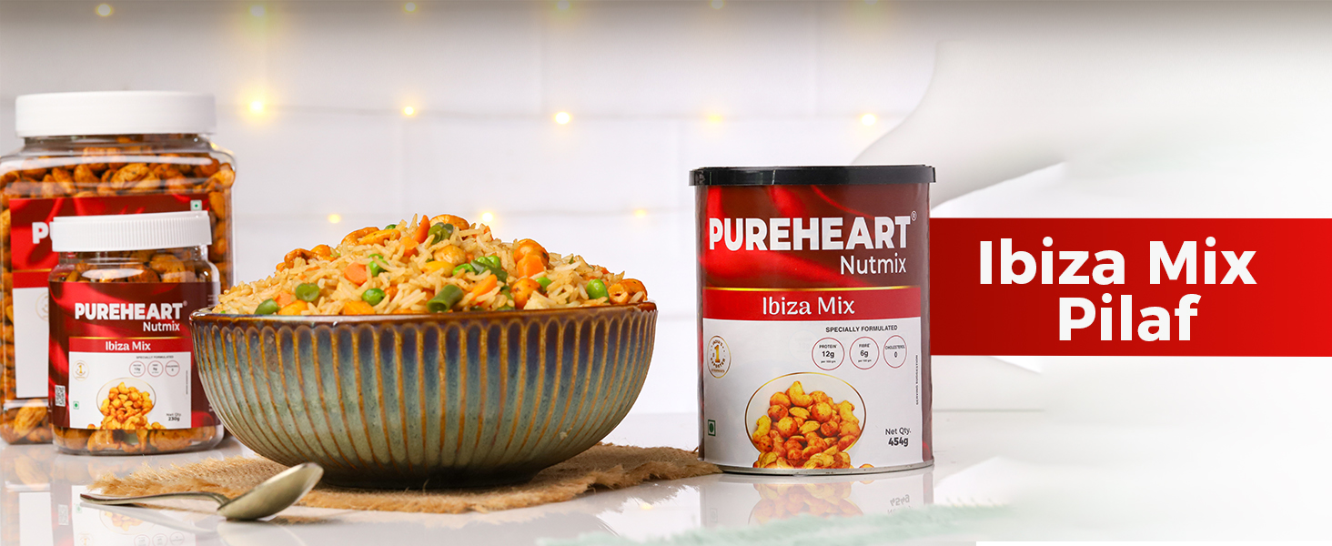 PUREHEART Nutmix Ibiza Mix | Premium Macadamia (40%), Cashew