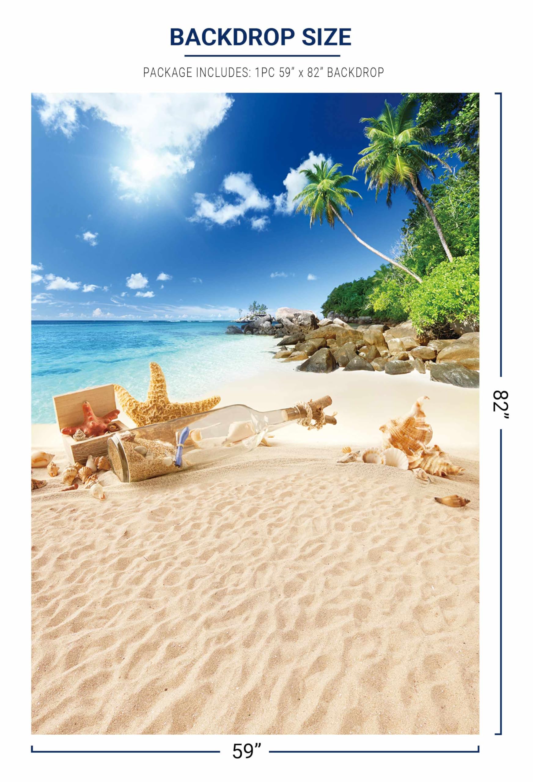 Amazon | Allenjoy 夏 トロピカル シーサイド ビーチ 背景 ハワイ