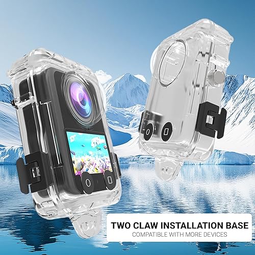 Miniatura 4 de D JI Osmo 360 - Funda de buceo, impermeable hasta 147.6 ft (147 pies) de carcasa de prevención de salpicaduras, carcasa protectora de buceo