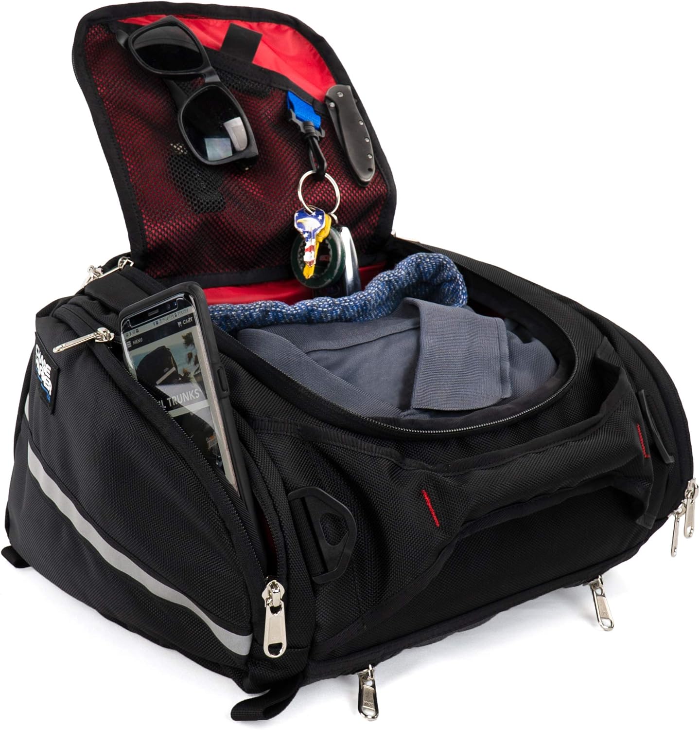 Chase Harper USA 4502 RipStream Tail Trunk - Water-Resistant, Tear-Resistant, Industrial Grade Ballistic Nylon with Adjustable Strap Mounting System for Universal Fit