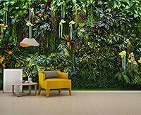 Vista 20 de Papel tapiz tropical de hojas de plátano verde, murales de plantas para dormitorio y sala de estar (no es autoadhesivo)