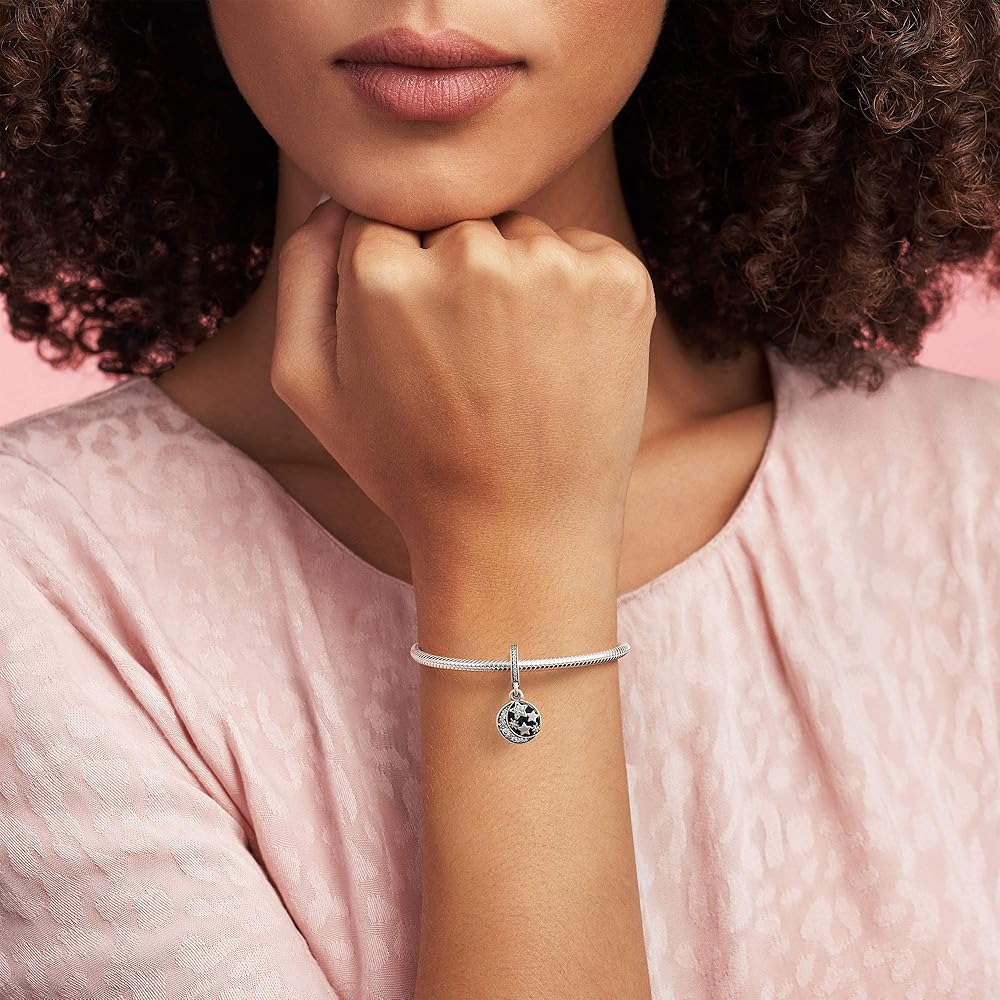 Pandora 月と星のチャームブレスレット パンドラ チャーム ブレスレット レディース シルバー 月と星 PD