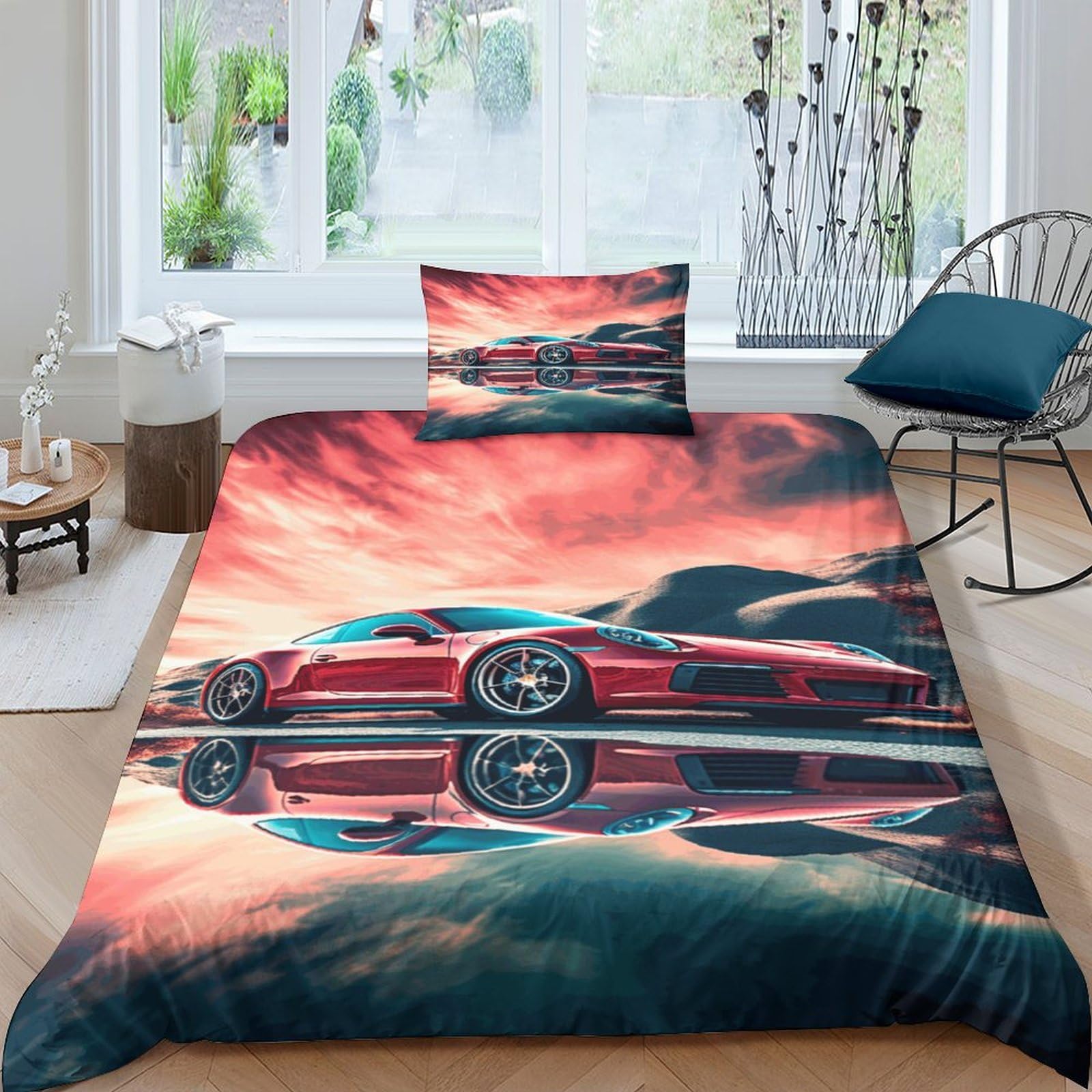 Couette voiture de sport cadeau idéal pour lit enfant fille et garçon