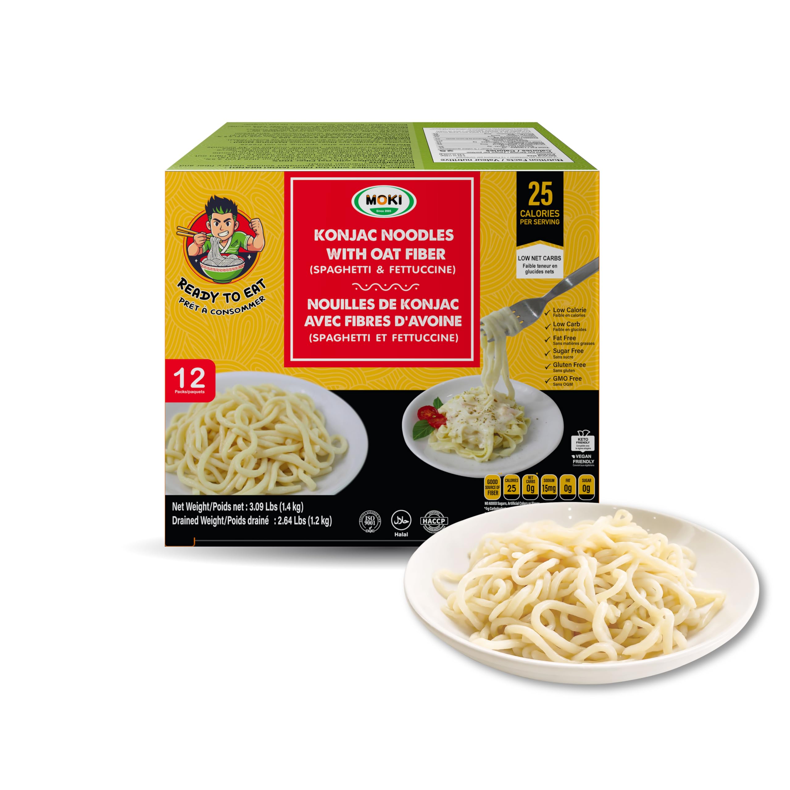 Amazon.com : MOKI Since 2005 Konjac Shirataki Noodles with Oat 