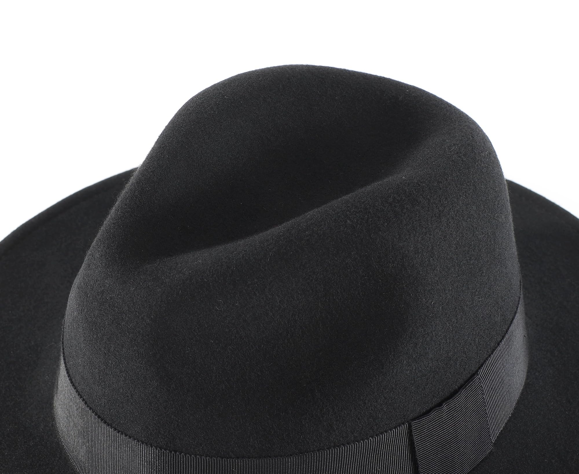 Home Prefer Sombrero Fedora de lana para hombre con banda clásica de ala ancha para hombre y mujer, sombrero de vestir Panamá
