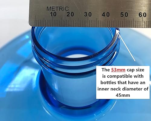 Miniatura 6 de Tapas roscadas y atornilladas para dispensador de agua, botellas de plástico con tapas de tamaño de 2.087in (2 unidades)