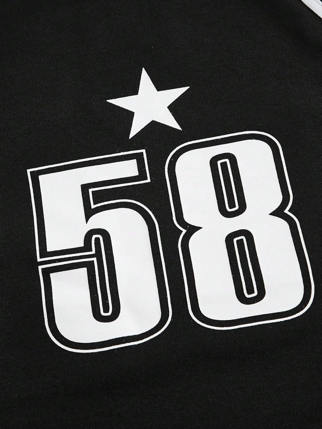 SOLY HUX Women's Y2K Jersey Crop Top Long Sleeve Number Graphic Tees Tight Fitted Going Out T Shirts Striped Shirt - Image 3