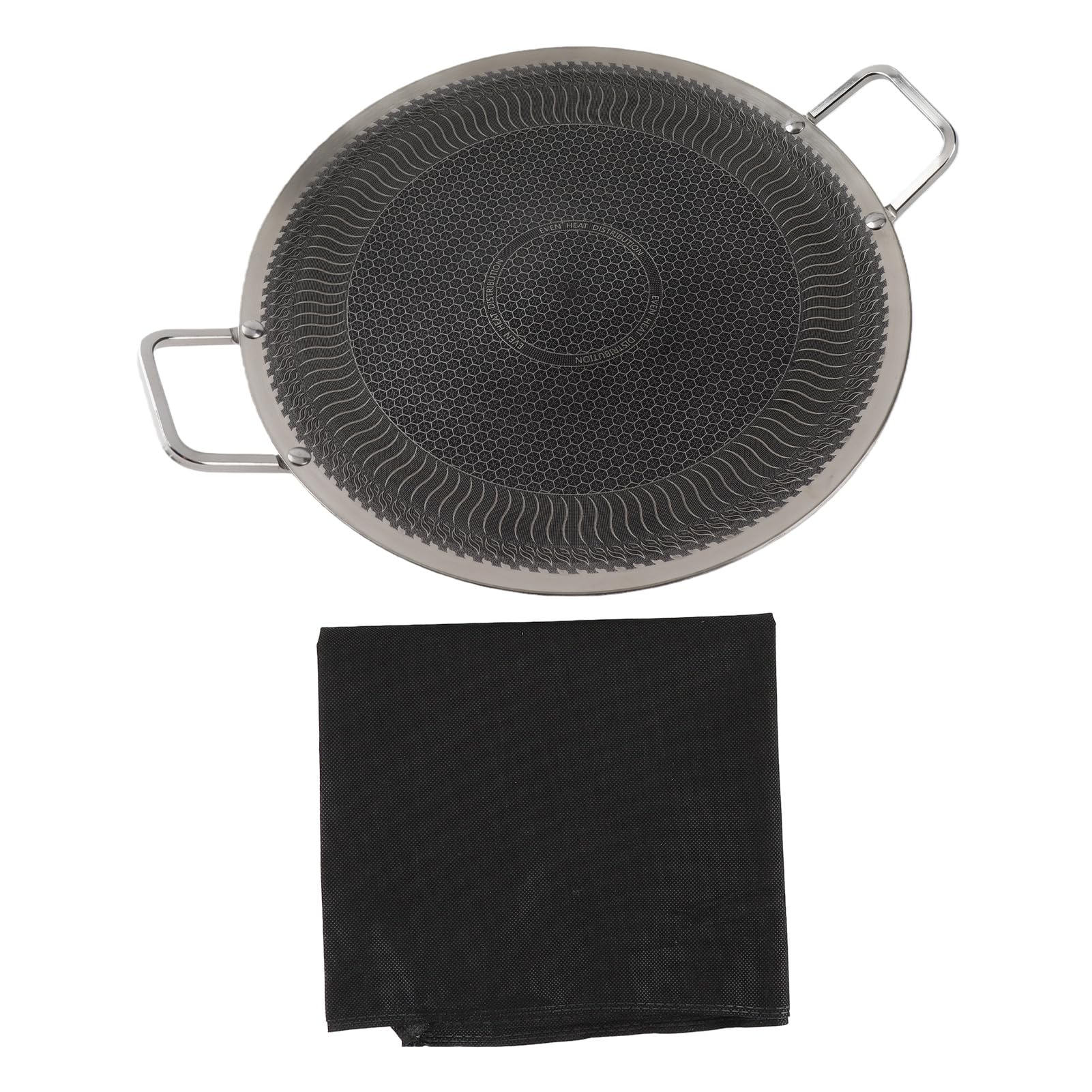 Poêle à Barbecue Coréenne en Acier Inoxydable Antiadhésive pour 4