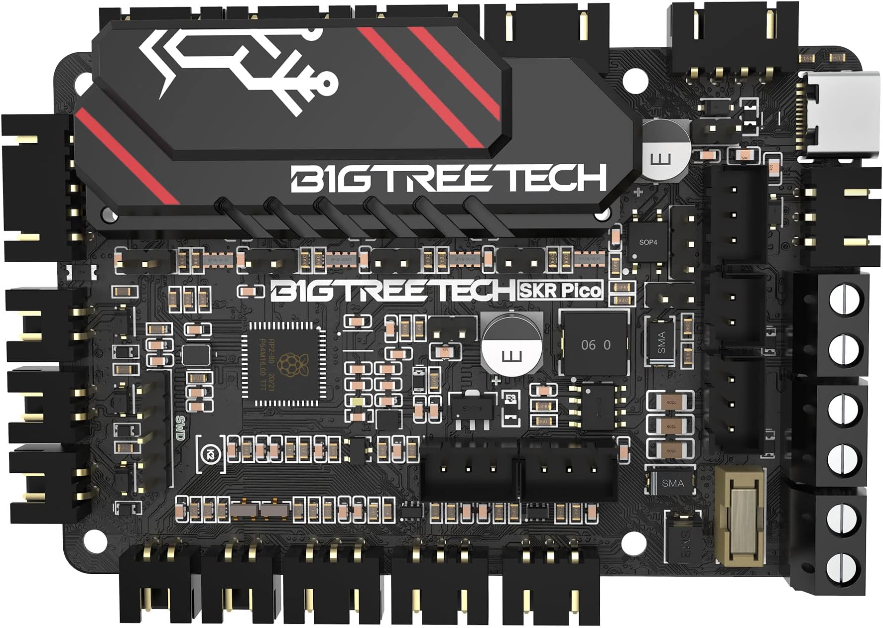 BIGTREETECH SKR Pico V1.0 Controller Board Perfectly Compatible with Voron V0.1 3D Printer, Fits for Raspberry-Pi Using Klipper Firmware, Entry-Level 4-axis DIY Motherboard
