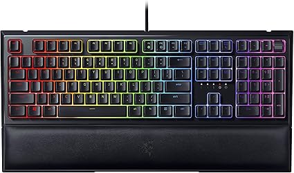 Amazon Com Razer Ornata V2 Gaming Keyboard Hybrid Mechanical Key Switches Customizable Chroma Rgb Lighting Individually Backlit Keys Detachable Plush Wrist Rest Programmable Macros Renewed Electronics