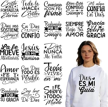 Spanish Bible Verse Dtf Transfers Ready to Press Iron on Transfer
