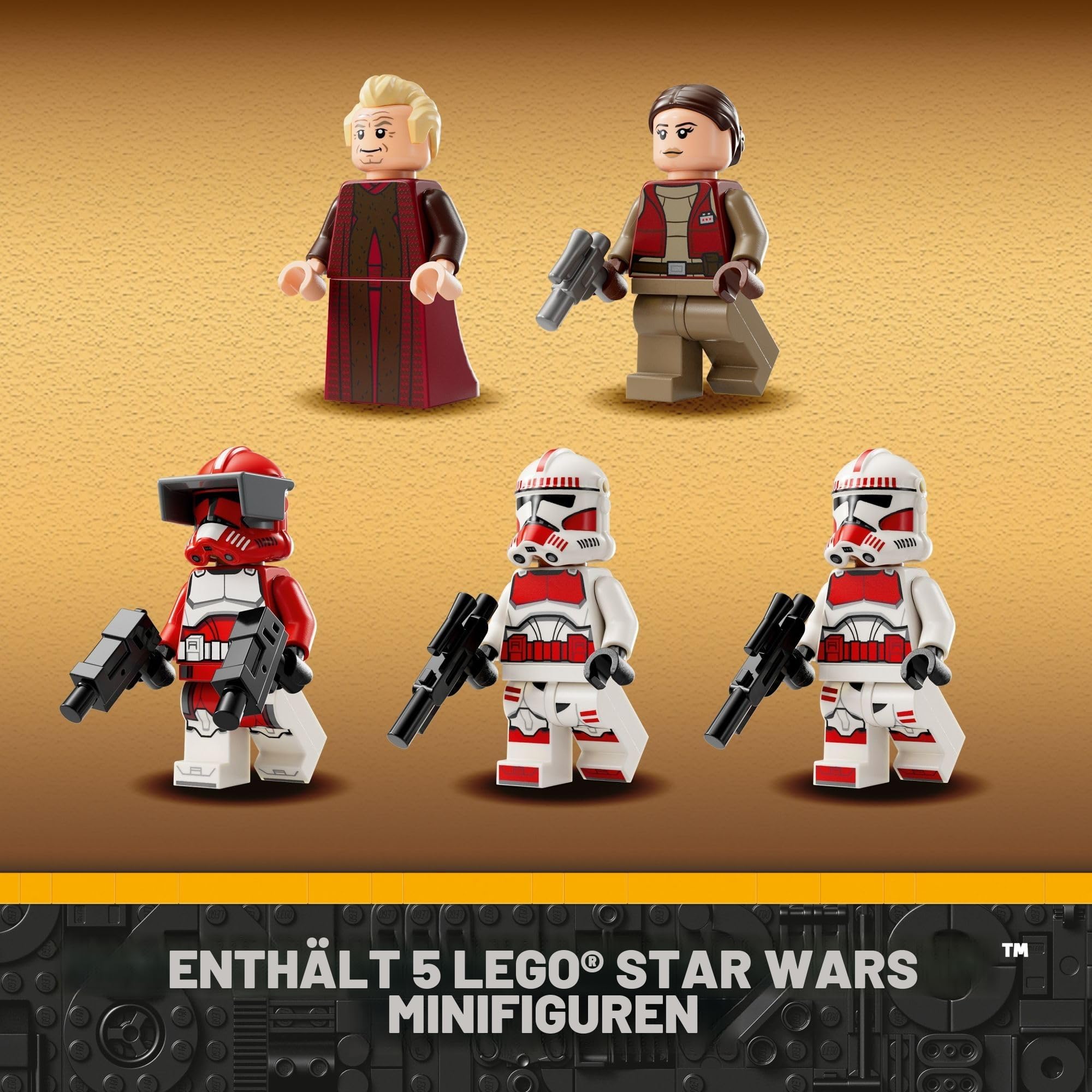 Lego Star Wars - The Clone Wars Coruscant Guard Gunship 75354 - Star Wars Spielzeug zum Zusammenbauen für 9 Jährige, Geschenkidee für Fans inklusive Kanzler Palpatine, Padme und 3 Clone Trooper