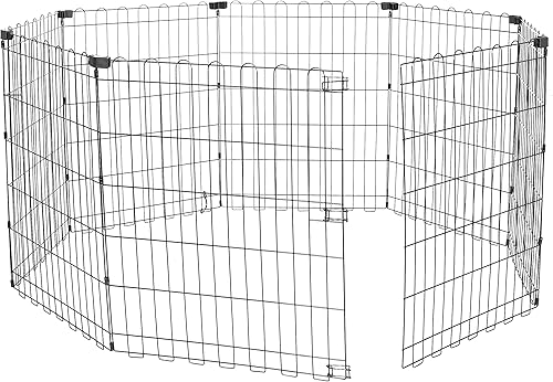Tienda Basics - Corralito plegable de metal para perros y mascotas tamaño XS a L con o sin puerta Tienda Basics - Corralito plegable de metal para perros y mascotas tamaño XS a L con o sin puerta