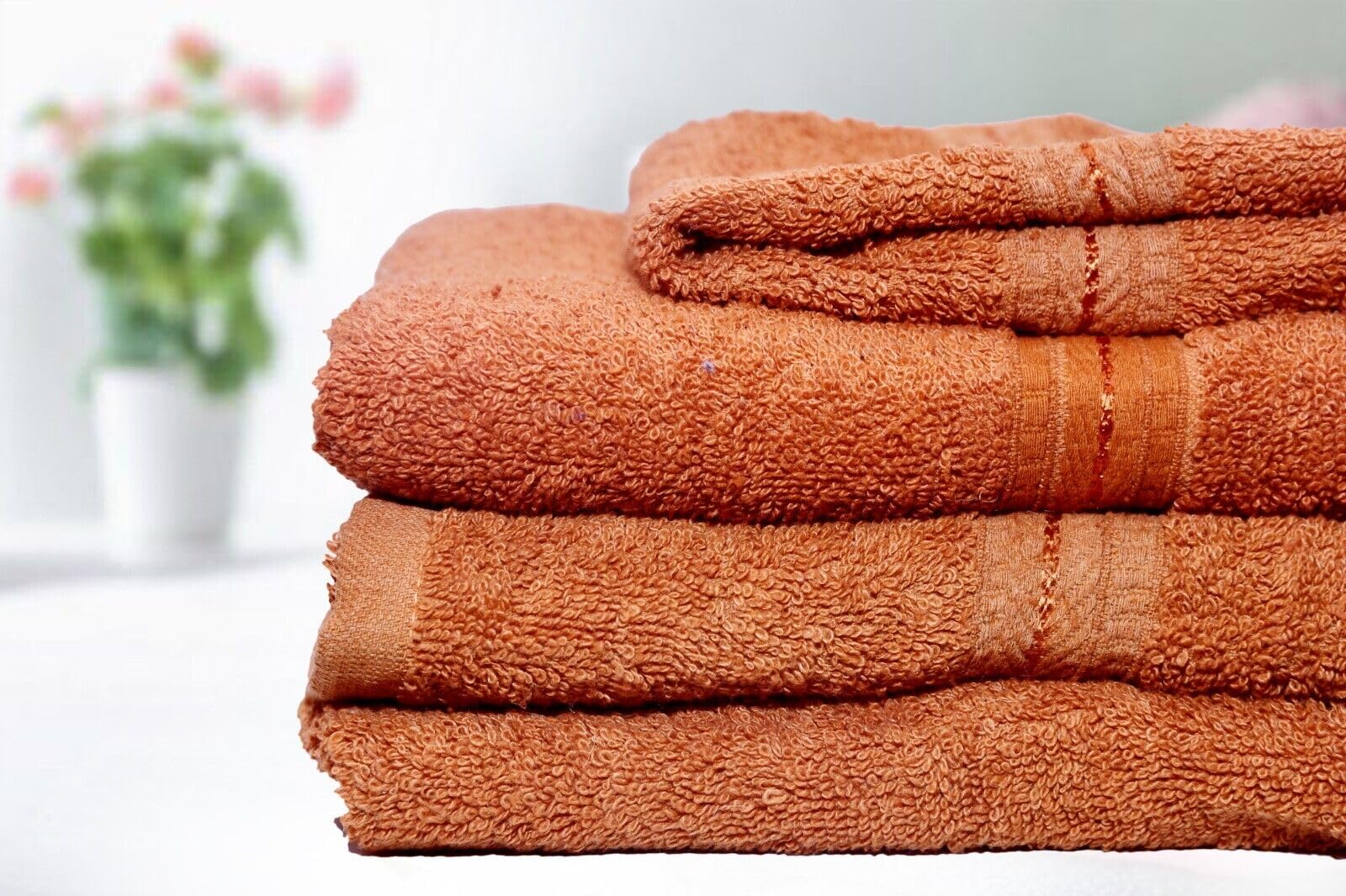 ARA CHOICE 1 & 3pcs 100% Egyptian Cotton Towel Bale Set Bathroom Hand Bath and Face Towels Machine Washable Tumble dry low - Image 6