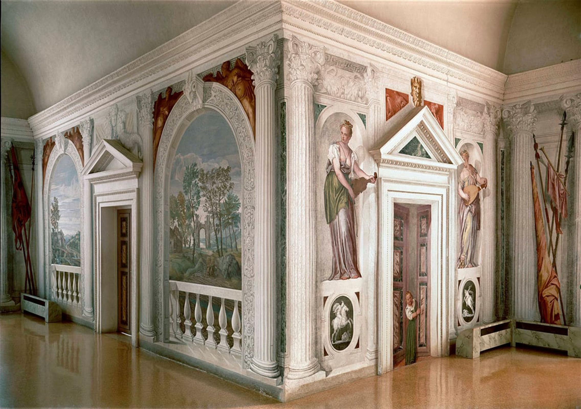 POSTERIIk Famous Modern Artwork Art Mural Landscapes and Musicians Fresco by Veronese Oil Paintings Pictures for Home Decor 60x90cm