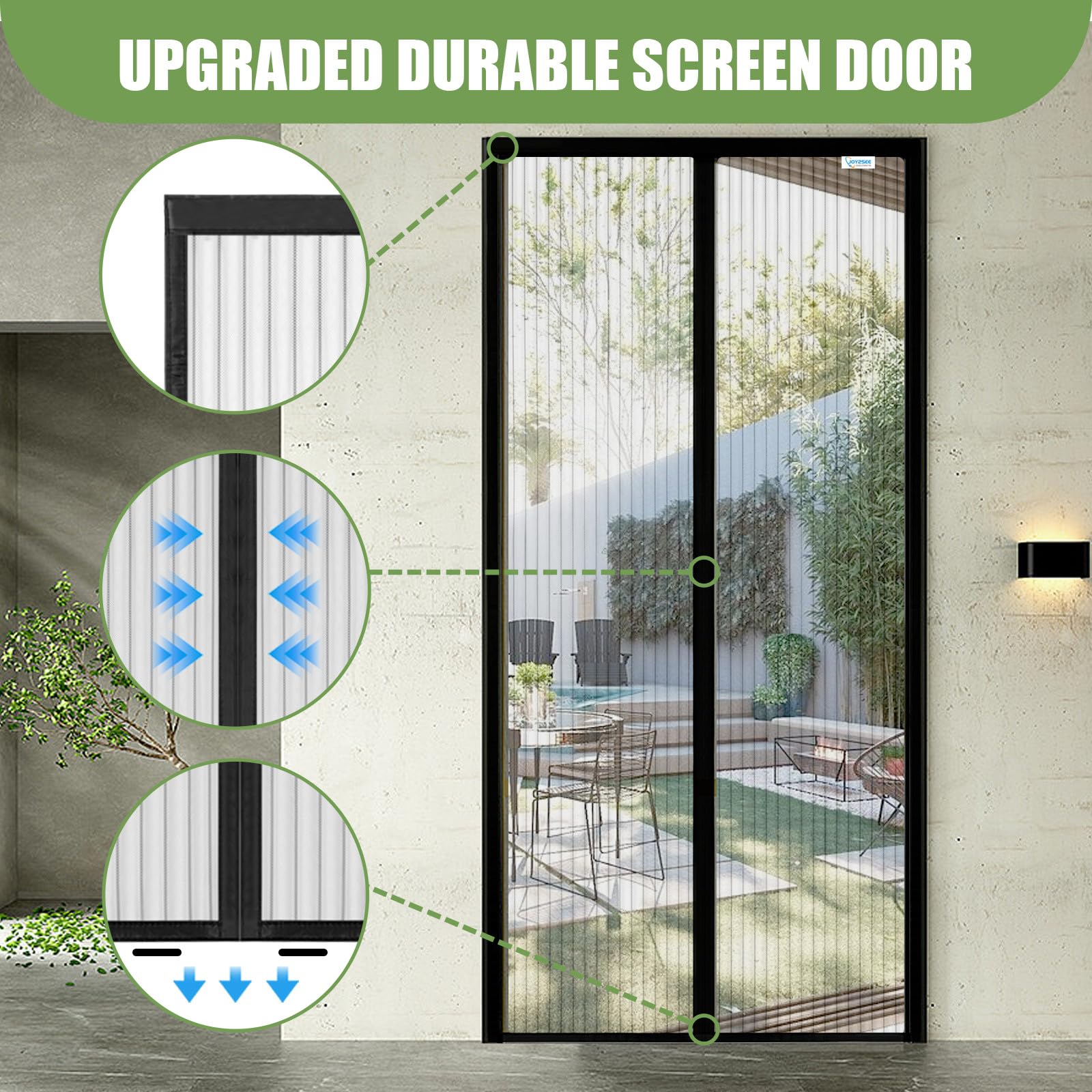 Tenda Zanzariera In Fibra Di Vetro SIFER Grigia 120x240cm - Foto 2