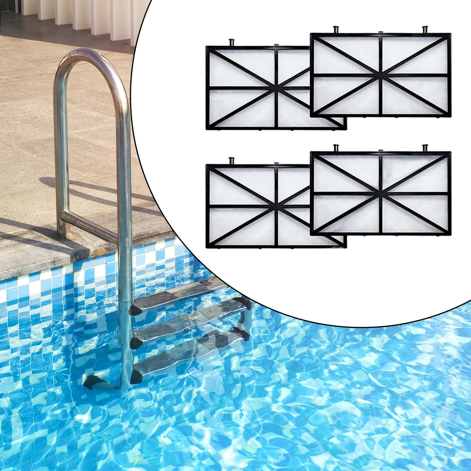 Flynsu 59023300 Filter Complete Element Grid Assembly Replacement for 48 Square Feet FNS Plus Pool and Spa D.E. Filter