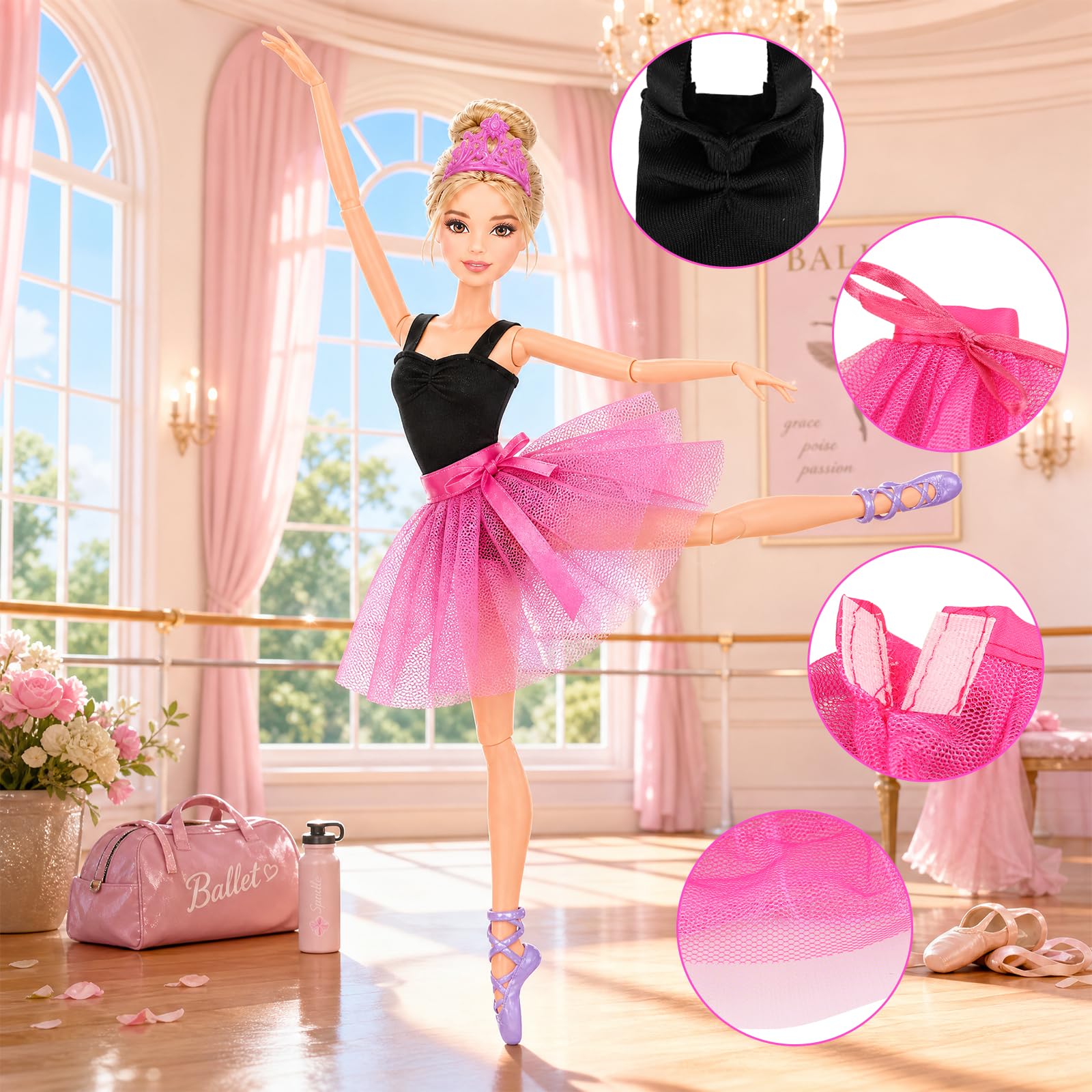 バレエ衣装Ballerina 11号 Amazon.co.jp: バレリーナ人形衣装バレエ衣装スカート3点セット。11.5