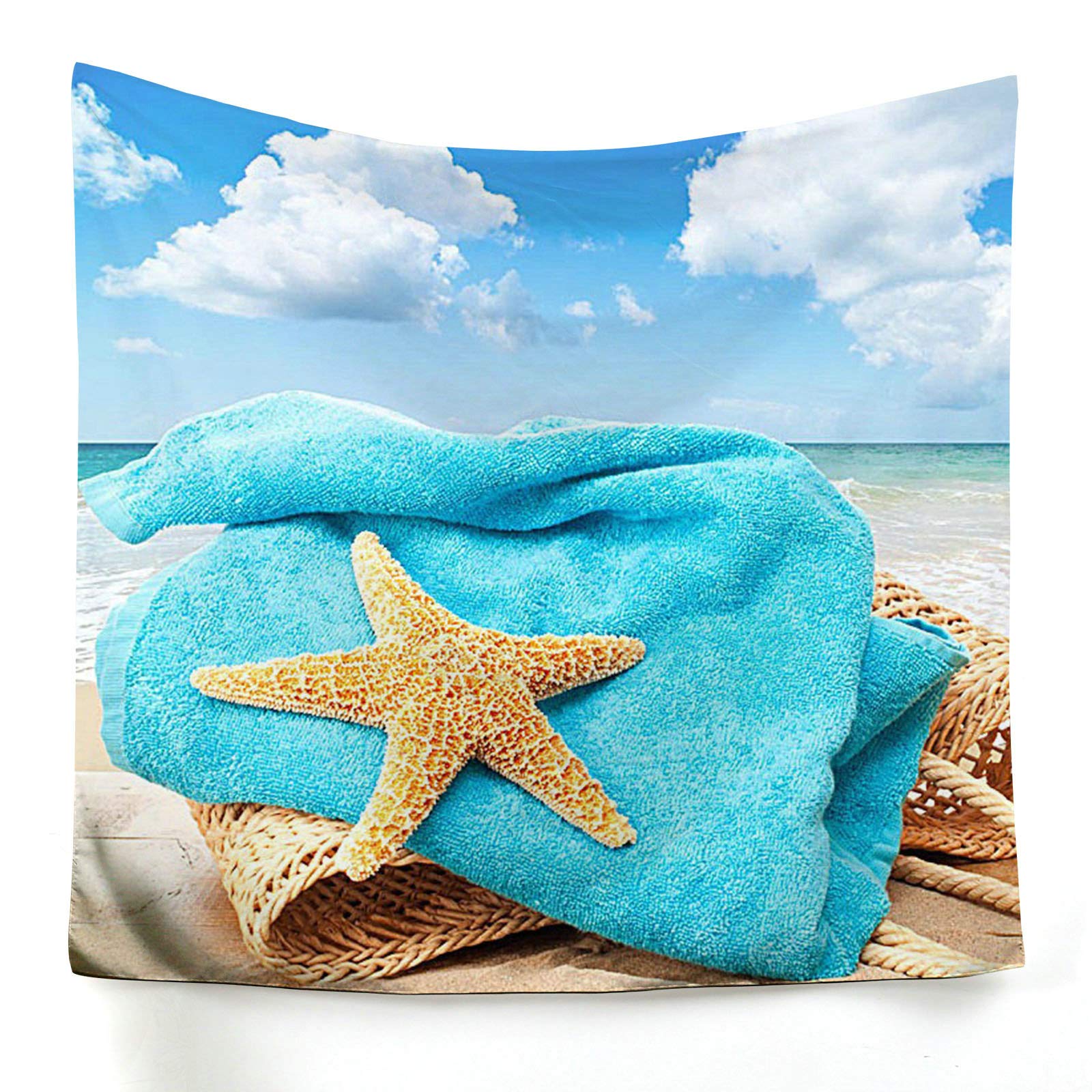 Tapiz de pared KnSam con diseño de estrella de mar para renovar tu hogar