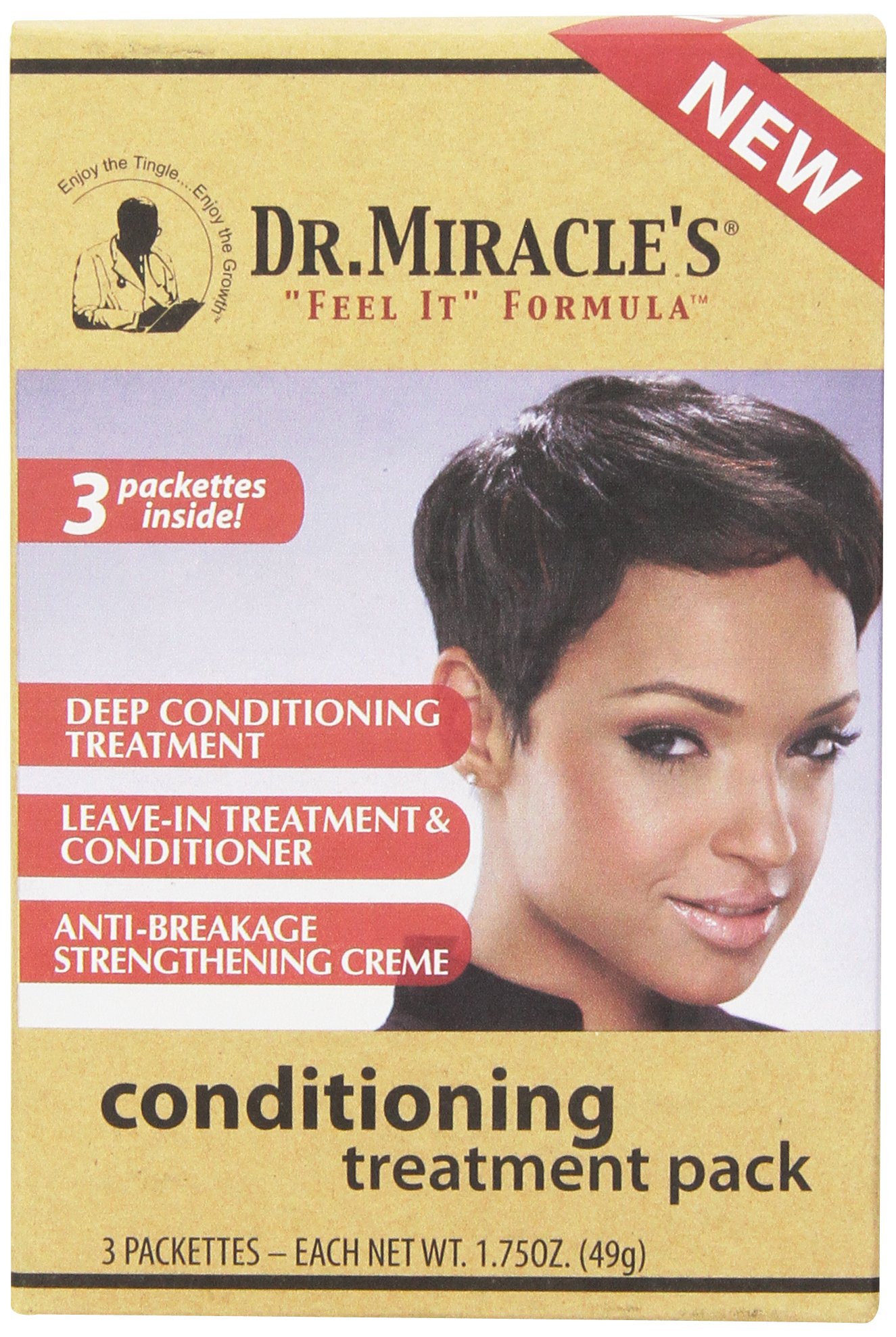 Dr. Miracle's Deep Conditioning Treatment Pack, 1.75 Ounce, 871240